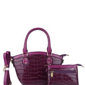 Beautiful   Satchel or Crossbody bag your choice comes with a wallet